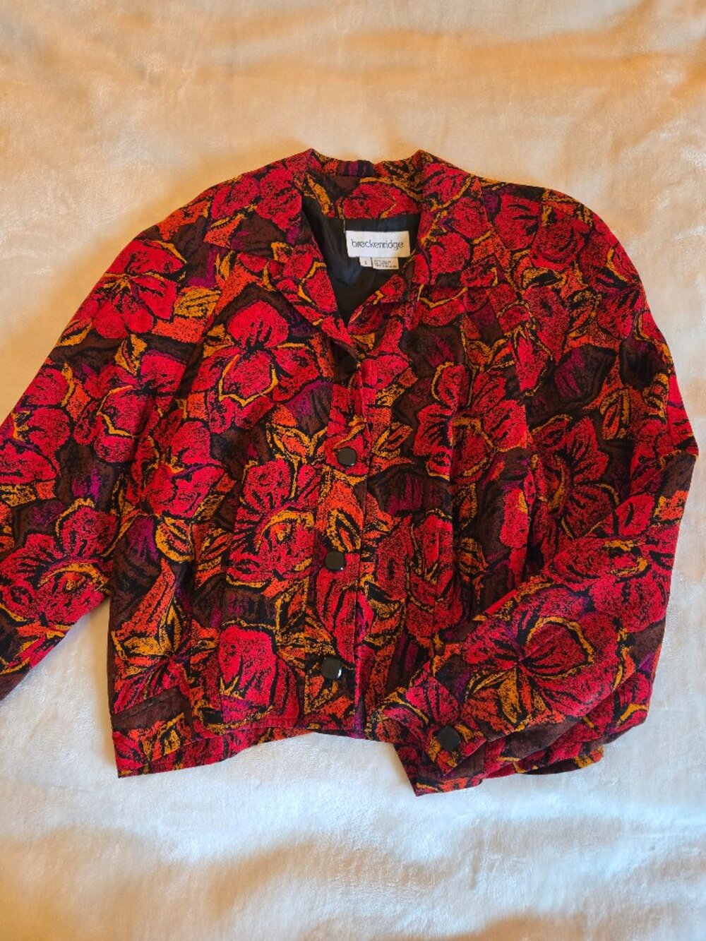 Vintage Fall Floral Blazer